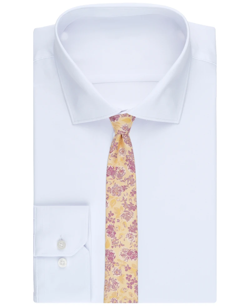 Bar Iii Men's Heron Floral Skinny Tie, Macy's Exclusive