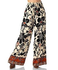 Ivonne Women's Floral Wide Leg Trousers