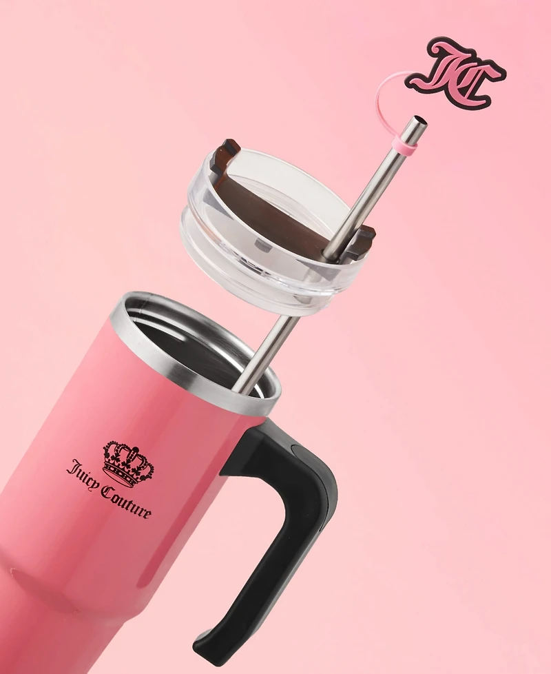 Juicy Couture Jetsetter 30 oz. Stainless Steel Travel Tumbler