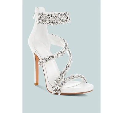 Korna Diamante Embellished Stiletto Heel Sandals