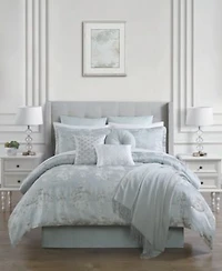 Enchante Accessories Reversible Jacquard Microfiber Comforter Sets Created For Macys