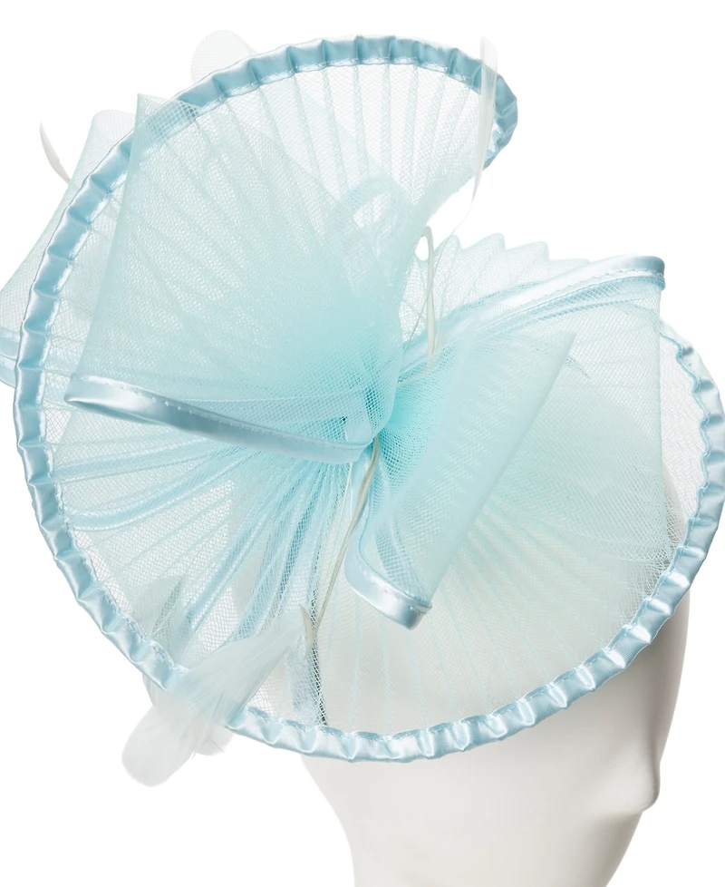 August Hats Sheer Pleated Fascinator Hat