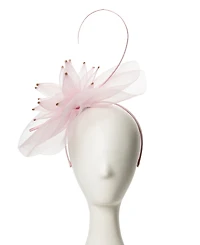 August Hats Mesh Flower Bead Fascinator Hat