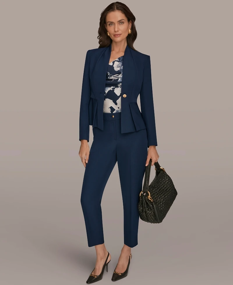 Donna Karan New York Women's One-Button Peplum Jacket
