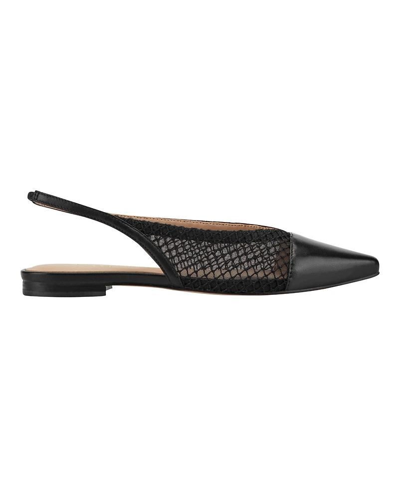 Marc Fisher Ltd Women's Davin Mesh Slingback Dress Flats