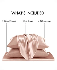 Madison Park Essentials Satin 6-Pc. Sheet Set
