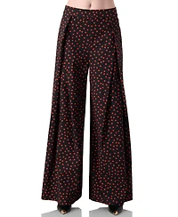 Ivonne Women's Wide-Leg Polka Dot Pants