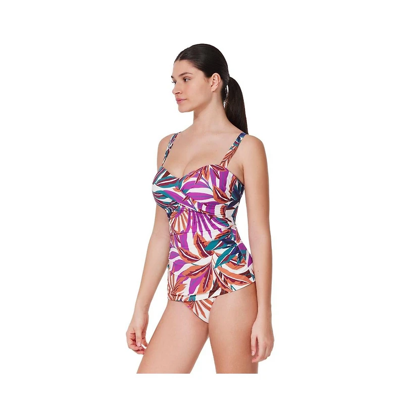 Gottex Women's Plantopia D-Cup Supportive Tankini Swim Top