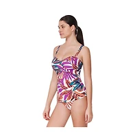 Gottex Women's Plantopia D-Cup Supportive Tankini Swim Top