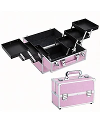 Yigii 6-Tier Makeup Organizer with Lockable Travel Case