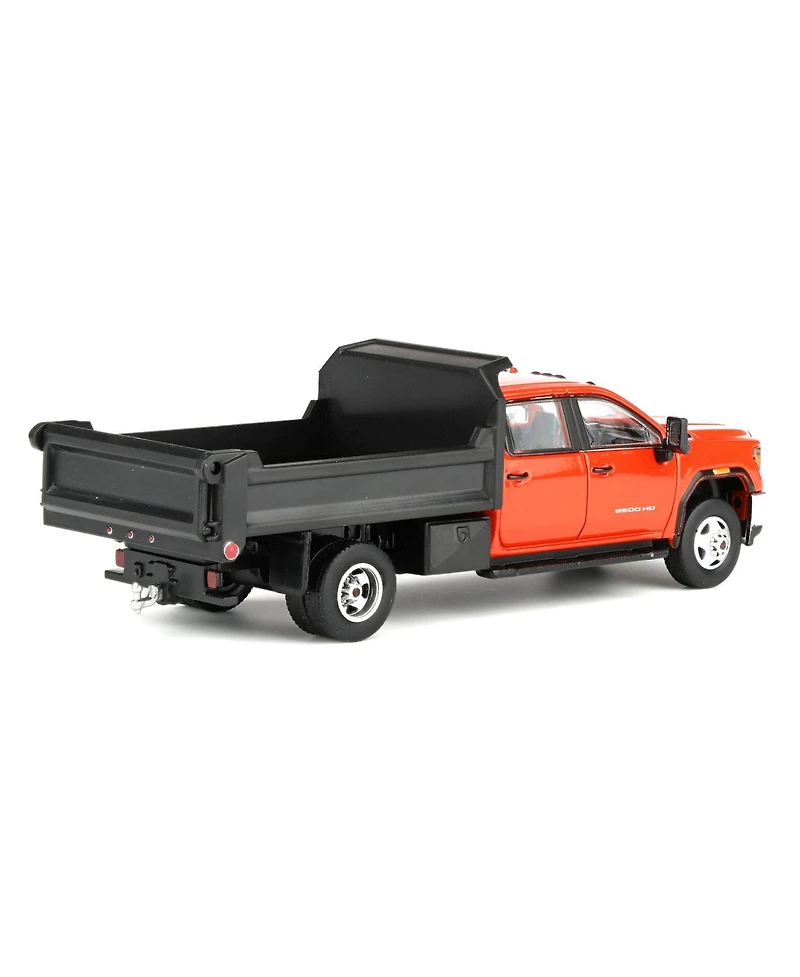 Greenlight Collectibles 1/64 2022 Gmc Sierra 3500HD with Dump Bed Cardinal Red Diecast Exclusive 51563-b