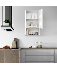 sumyeg 27.5 Inch Wall Hanging Bathroom Storage Cabinet Organizer