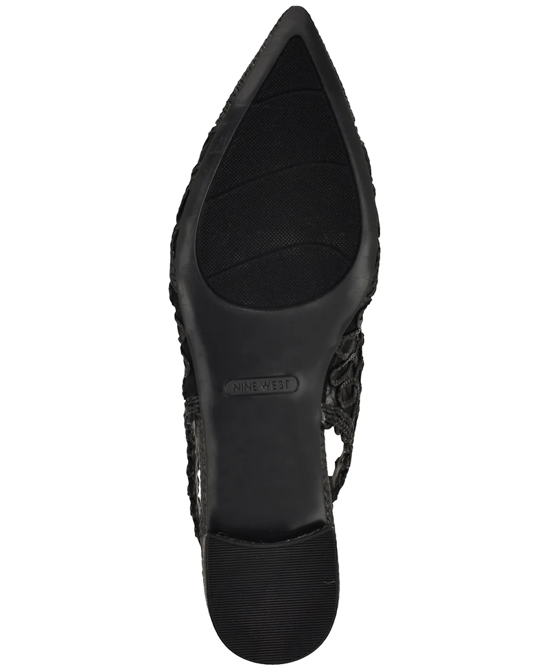 Nine West Women's Jovias Pointed Toe Slingback Dress Flats