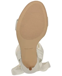 Nine West Women's Maddie Bridal Ankle Tie Wrap Stiletto Heel Sandals