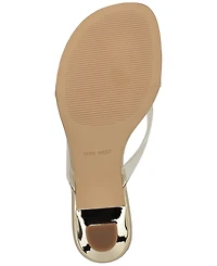 Nine West Women's Crisee Slip-On Kitten Heel Dress Sandals