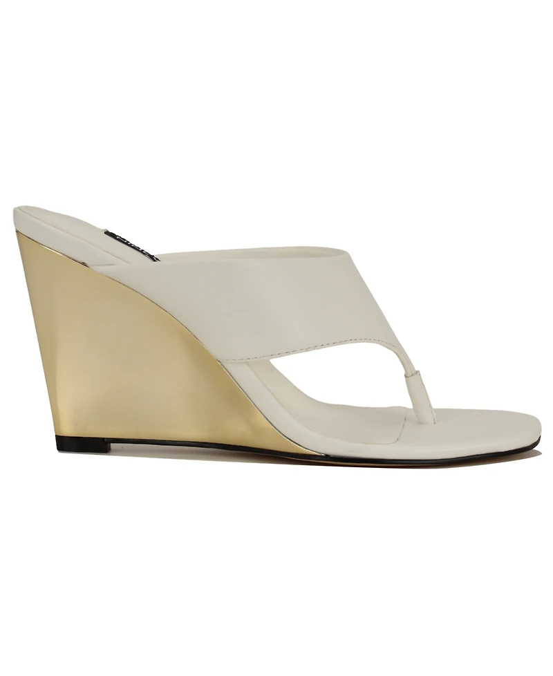 Nine West Women's Presa Slip-On Wedge Sandals