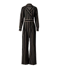 Ivonne Women's Striped Jumpsuit with Side Pockets