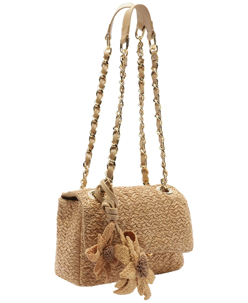 Arezzo Cali Small Crochet Turn-Lock Crossbody Bag