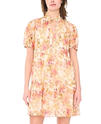 Msk Women's Short-Sleeve Babydoll Dress