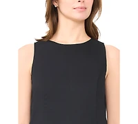 Msk Women's Keyhole Sleeveless Shift Dress