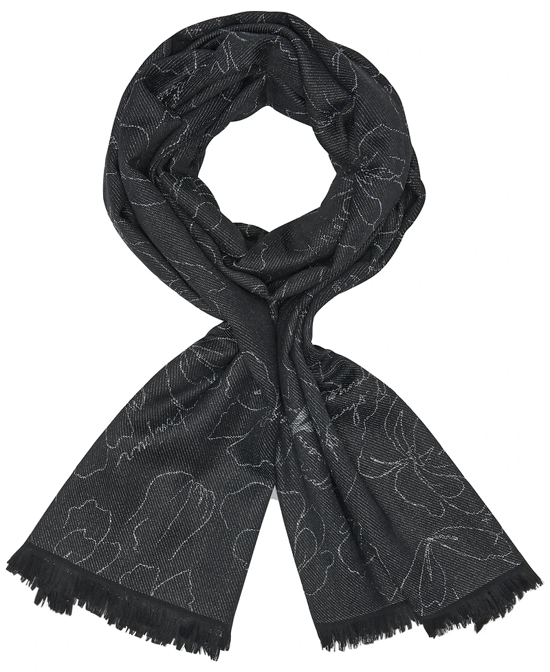 Karl Lagerfeld Paris Floral Sketch Scarf