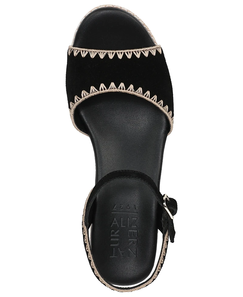 Naturalizer Women's Della Strappy Wedge Heel Sandals