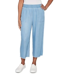Alfred Dunner Petite Wide-Leg Ankle Pants