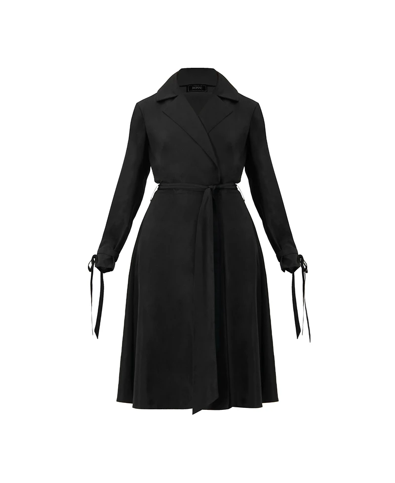 Ivonne Women's Long Sleeve Wrap Midi Dress