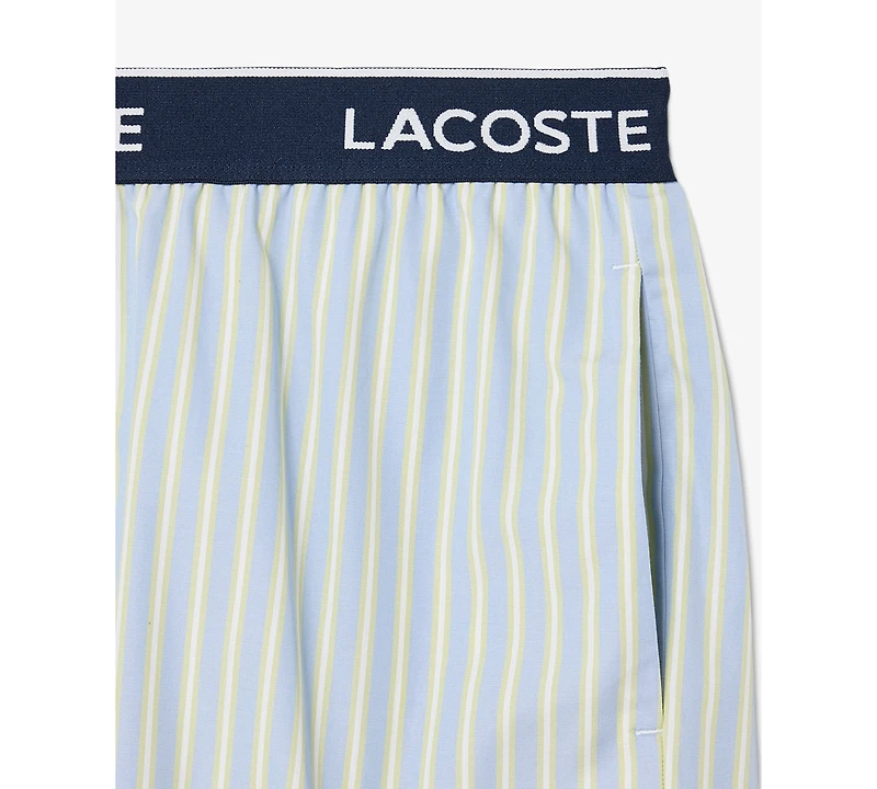 Lacoste Men's Loungewear Striped Straight-Fit Shorts
