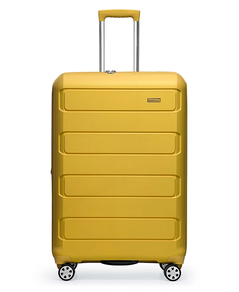 Traveler's Choice Pagosa Large Checked Hardside Expandable Spinner Luggage