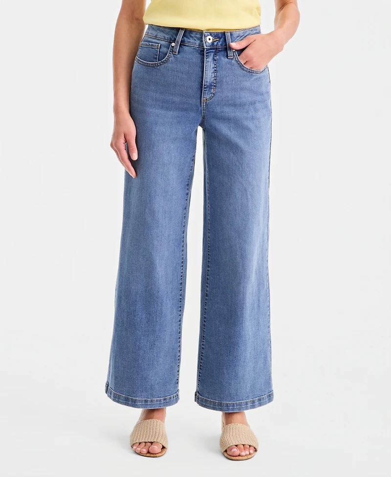 Style & Co Women's High-Rise Wide-Leg Jeans, Macy's Exclusive