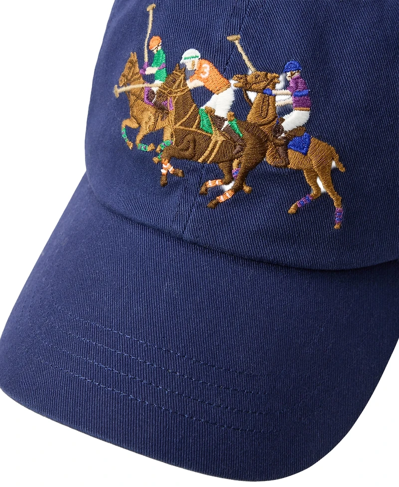 Polo Ralph Lauren Men's Triple-Pony Twill Ball Cap