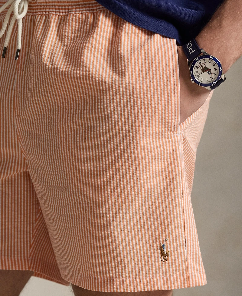 Polo Ralph Lauren Men's 5-3/4" Traveler Classic Striped Swim Trunk