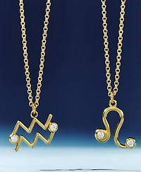 Oak & Luna Give Me a Sign Zodiac Name Necklace - Gold Vermeil