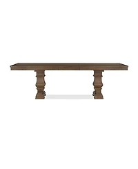 Furniture Alverton 7-Pc. Wood Rectangular Table and 6 Upholstered Side Chairs Dining Set