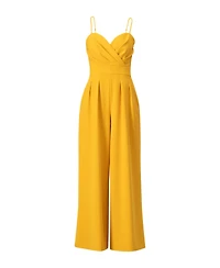 Ivonne Women's Wide-Leg Yellow Jumpsuit