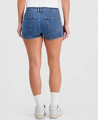 Indigo Rein Juniors' Sailor High Rise Denim Shorts