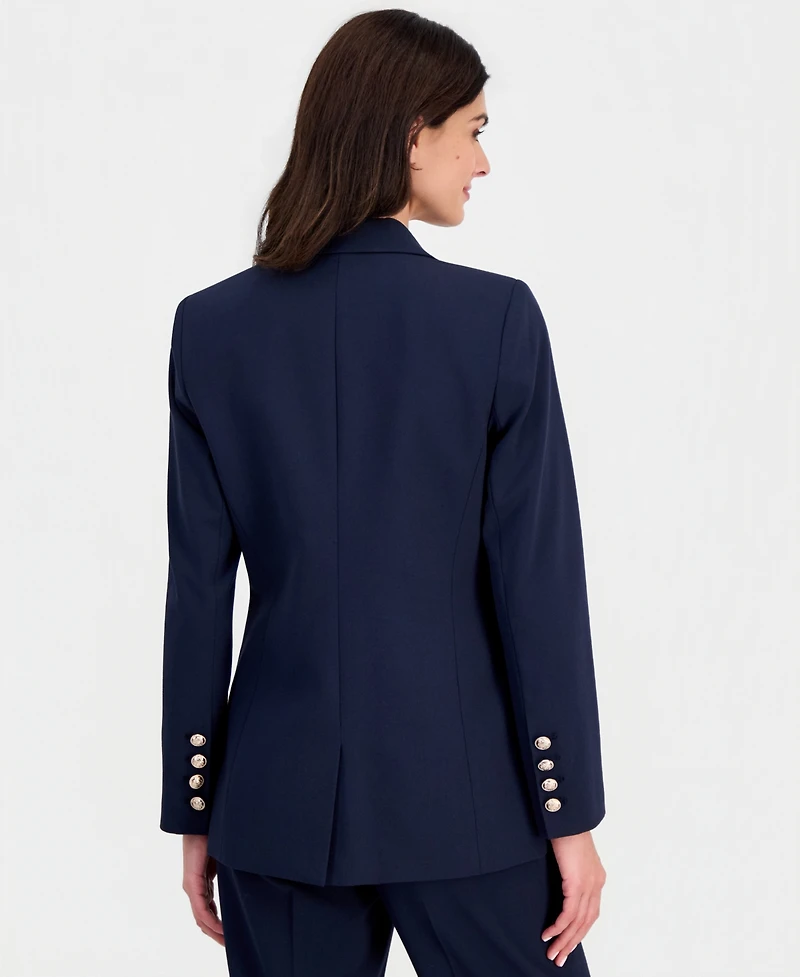 Tahari Asl Women's One-Button Peak-Lapel Jacket
