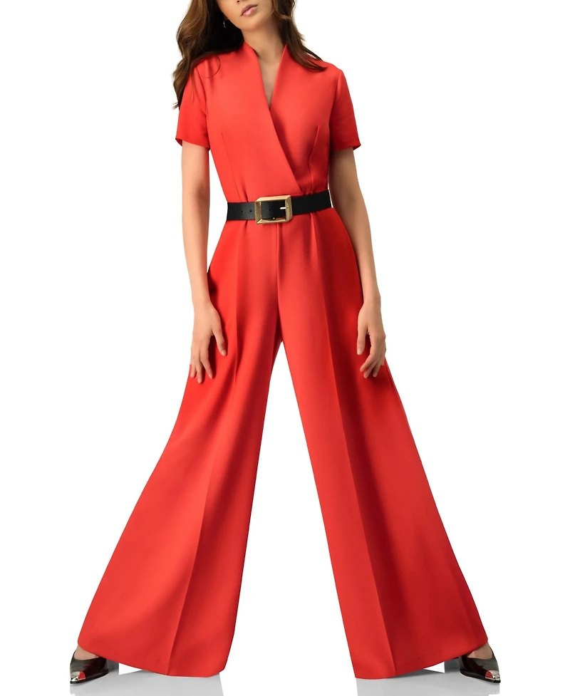 Ivonne Women's Wide-Leg Belted Jumpsuit