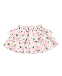 Sweet Wink Big Girls Ditsy Shamrock St. Patrick's Day Skort