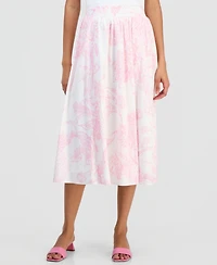 T Tahari Women's Pull-On Midi Skirt