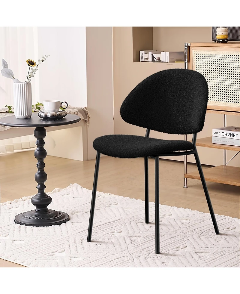 Streamdale Furniture Boucle Dining Chairs