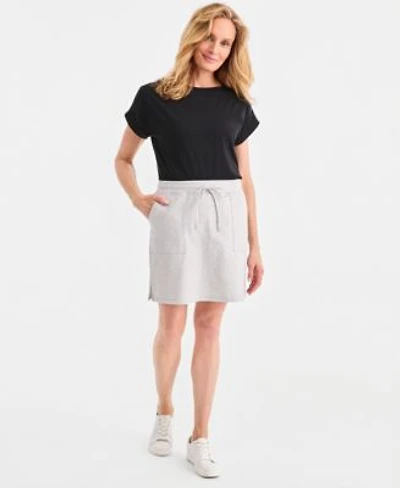 Style Co Womens Pull On Knit Skort Macys Exclusive