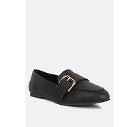 Women saskia pin buckle detail loafers