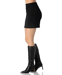 Ivonne Women's Short Skirt with Fringe Details