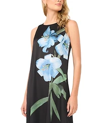 Vince Camuto Women's Crewneck Drop Waist Tiered Maxi Dress