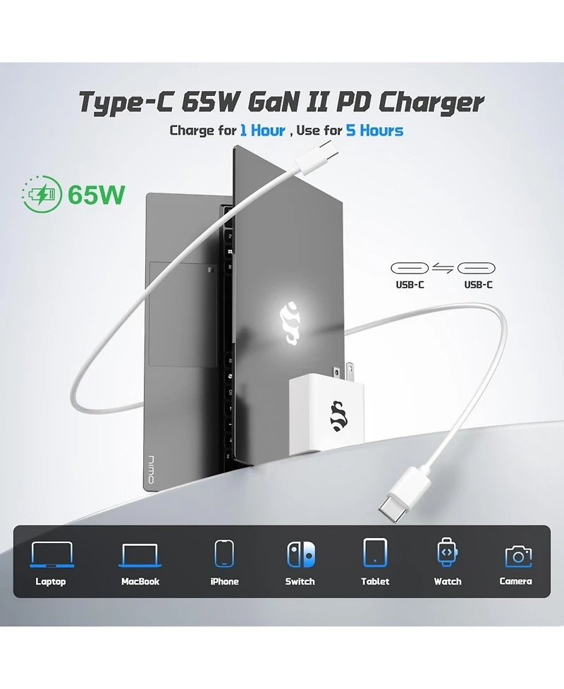 Nimo 15.6" Fhd Ips Student Laptop 8GB Ram 512GB Ssd, 4 Cores 13th Gen Intel N150 3.6GHz Fingerprint Wi-Fi 6