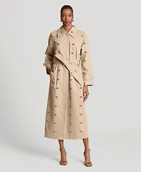 Avec Les Filles Women's Studded Belted Trench