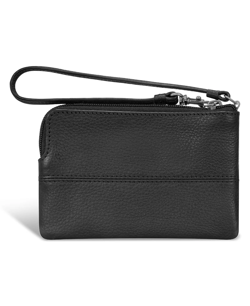 Champs Onyx Collection 6" Leather Wristlet