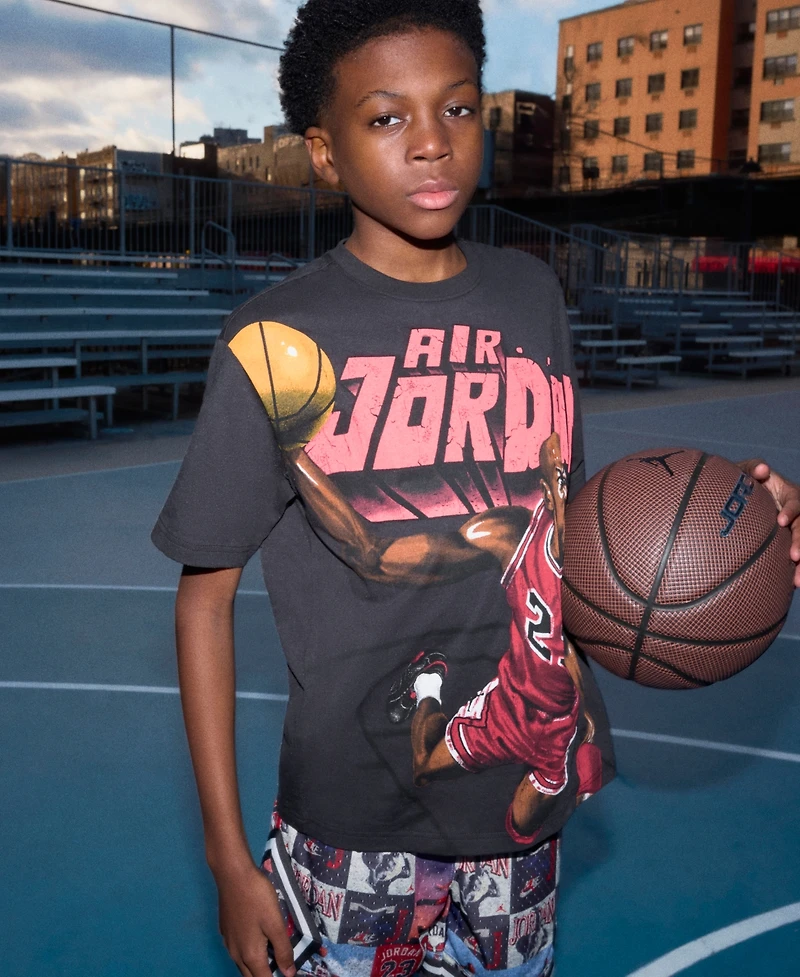 Jordan Boys' 8-20 Slam Dunk Crewneck T-Shirt